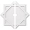 Ekena Millwork Axel Architectural Grde PVC Contemporary Ceiling Medallion, Two Piece, 32"OD x 3"ID x 17 3/4"C x 1"P CMP32AL2-03000 - alternate 1